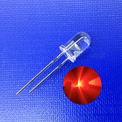 5mm 620nm colore rosso 45deg 13000mcd diodo LED ad alta intensità per il semaforo di sicurezza