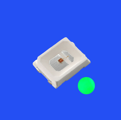 SMD2835 2.8x3.5mm Colore verde 520-525nm 8-12LM 120° Lente trasparente PCT Bracket Diode Light
