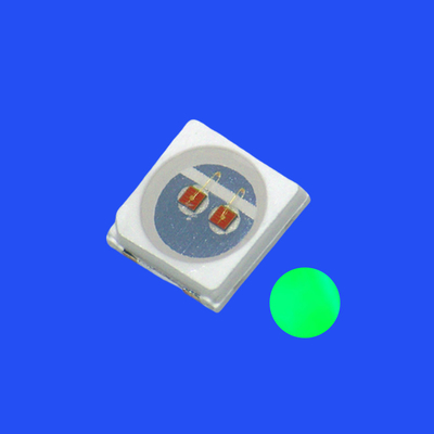 SMD3030 3.0x3.0mm Colore verde 520-525nm 8-12LM 120deg Lenti trasparenti ad acqua PCT Bracket LED Chip