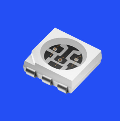 SMD5050 Diodo LED RGB 5.0x5.0mm PCT Bracket 120deg 6pins Lenti chiare Chip LED 0.6W