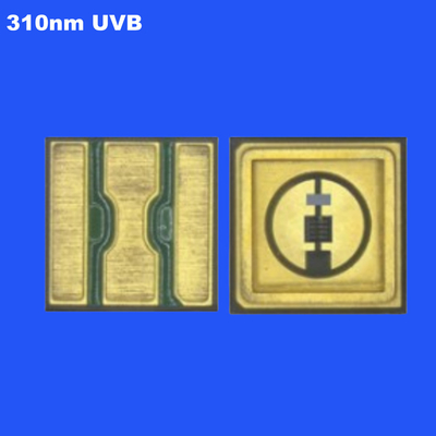 0.6W 310nm UVB 3535 SMD LED Chip Ceramica di sigillamento trasparente Lente 120deg per la crescita delle piante