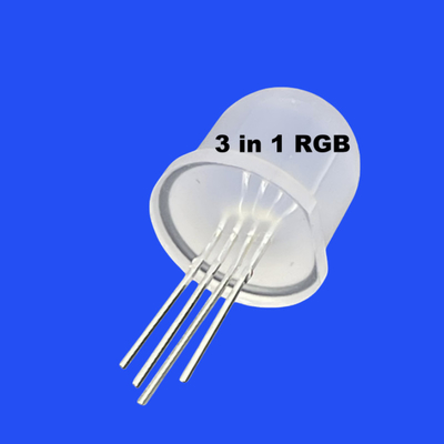 WS2812B 12mm 3 in 1 RGB Full Color Diffused Round Head 60 Degree Adressable Pixel LED Diode per LED String Light